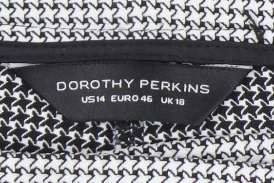 Womens UK Size 18 Dorothy Perkins Slim Fit Business Workwear Casual Black Trouse