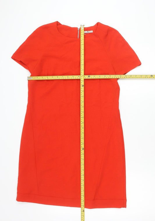 Tu Women’s Red Size 12 Shift Knee Length Workwear Dress