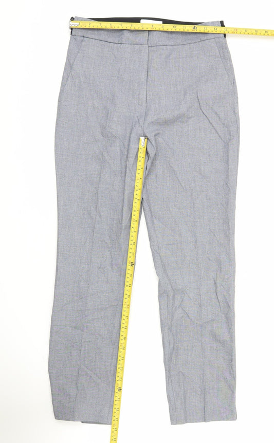 Womens UK Size L Zara Regular Fit CasualWorkwear Grey Trousers