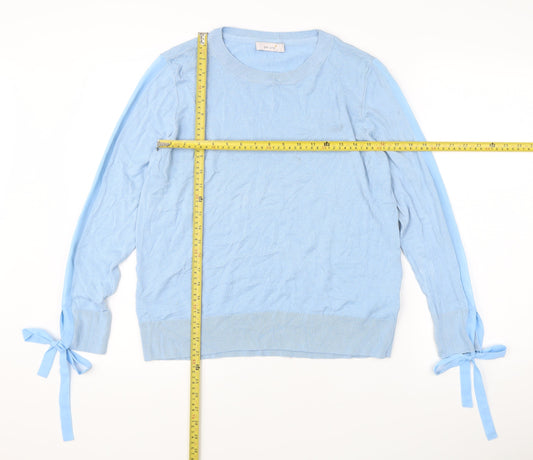 Womens UK Size 16 Marks and Spencer Blue Pullover Jumper