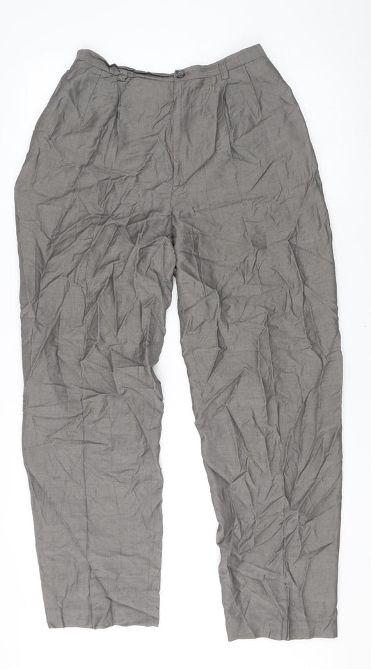 Womens UK Size 12 Banana Republic Regular Fit BusinessFormalWorkwear Grey Trouse