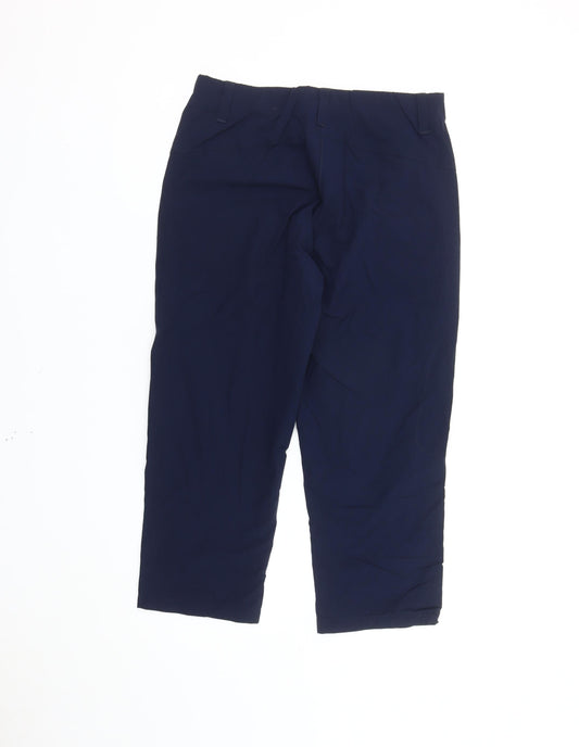 Rohan Womens Blue Size 8 Capri Travel Trousers Lightweight Stretch