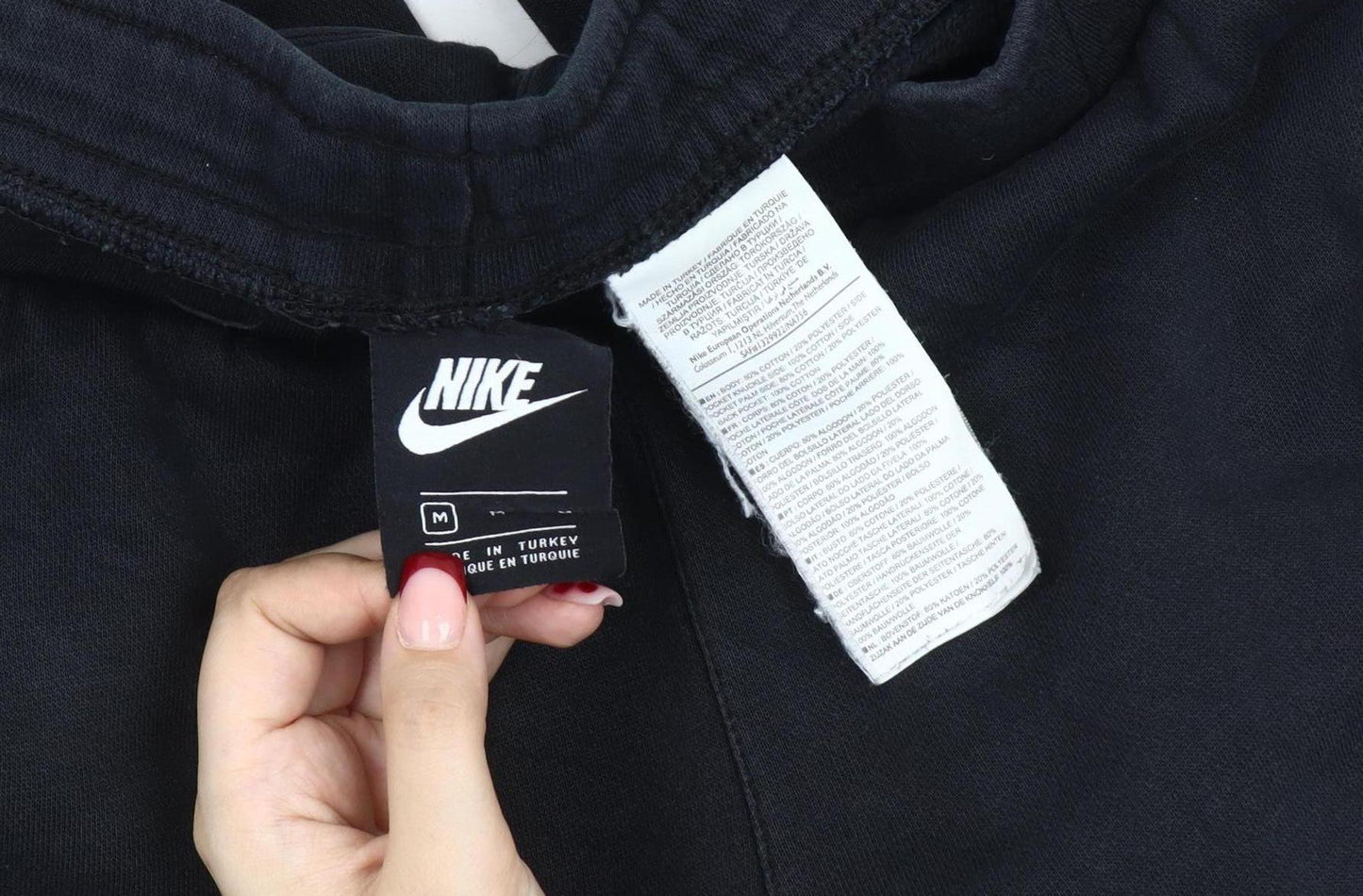 Nike Men's Black Jogger Trousers M Side Stripe Sportswear