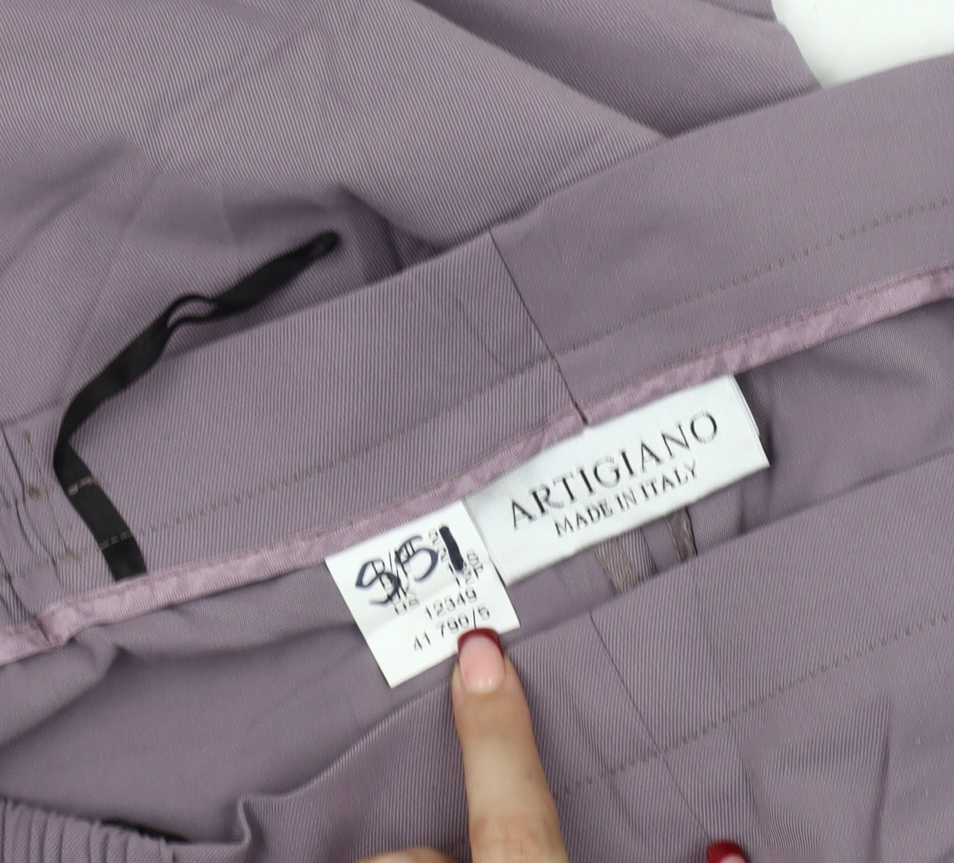 Womens UK Size 14 Artigiano Regular Fit Casual Business Purple Trousers