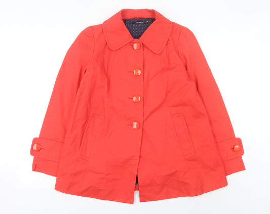 Womens UK Size 12 Atmosphere Red Trench Coat