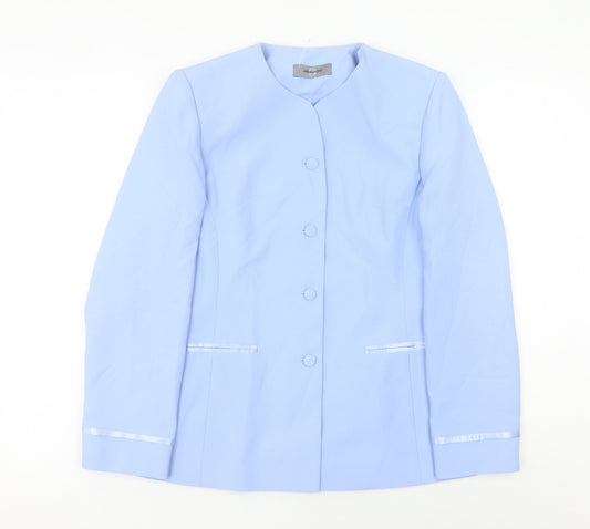 Womens UK Size 10 AMARANTO Regular Blue Suit Jacket