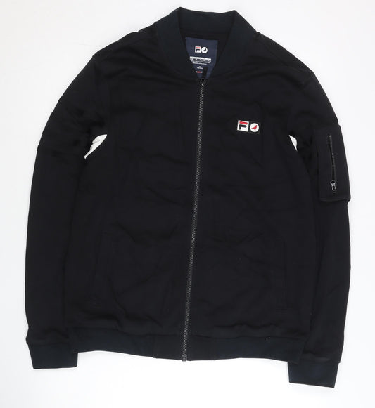 Mens UK Size S FILA Black Athleisure Jacket
