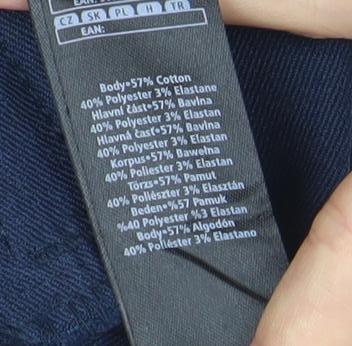 F&F Women’s Blue Skinny Jeans Size 12 Slim Fit Zip Detail