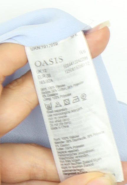 Oasis Women’s Multicoloured Floral Bodycon Dress Size 12 Knee Length