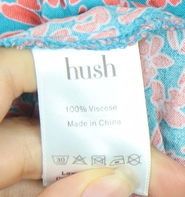 Hush Women's Multicoloured Floral Midi A-Line Dress Size 16