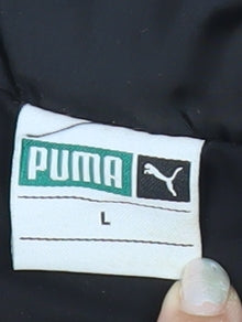 Puma Men's Black L Track Jacket Hooded Full Zip Sportswear