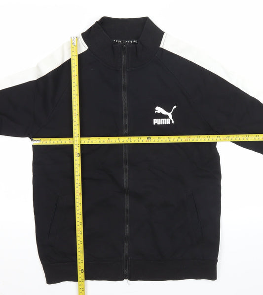 Puma Men's Black Track Jacket L Regular Fit Full Zip Sportswear
