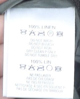 Hobbs Women’s Brown Linen Blazer Size 10 Classic Short Jacket