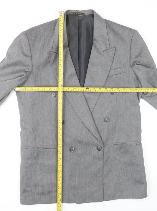 Mens UK Size 40 Flex Regular Grey Suit Jacket