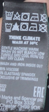 Marks and Spencer Womens Black Polka Dot A-Line Skirt Size 10