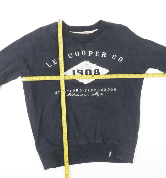 Mens UK Size S Lee Cooper Blue Pullover Sweatshirt