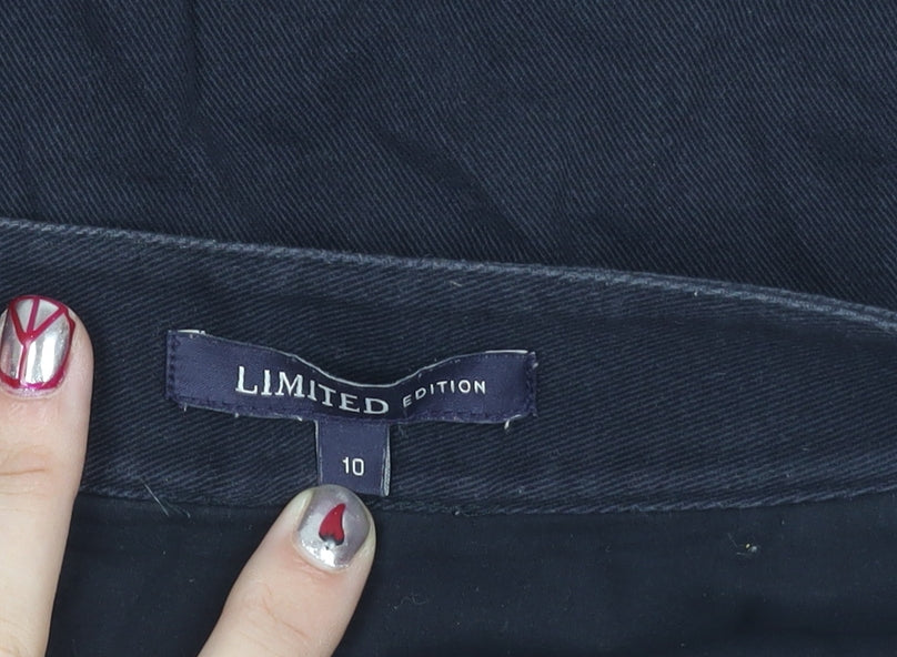 Marks and Spencer Women’s Black Floral Embroidered Short Pencil Skirt Size 10