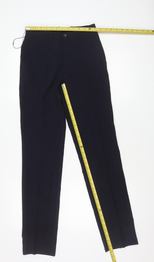 Marks and Spencer Men's Blue Slim Fit Business Trousers 26W 33L