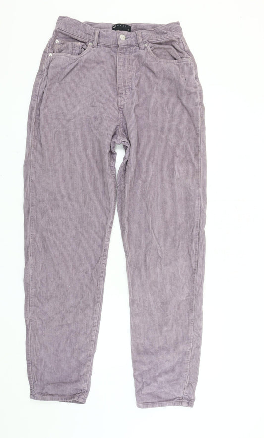 Mens UK Size 28 in ASOS DESIGN Regular Fit Casual Purple Trousers