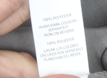 Atmosphere Women’s Grey Midi Straight Skirt Size 12 Beaded Waist