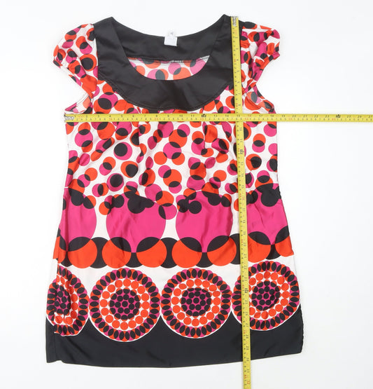 Debenhams Women’s Multicoloured Size 14 Petite Geometric Shift Dress