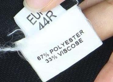 Tom Wolfe Men's Black 34in Polyester Viscose Trousers