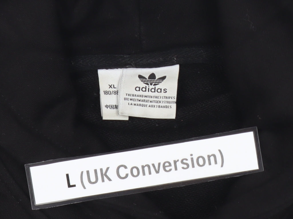 Adidas Men's Black L Pullover Hoodie Graphic Logo Sportswear