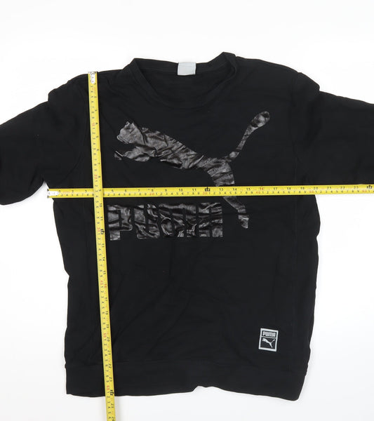 Mens UK Size L PUMA Black Pullover Sweatshirt