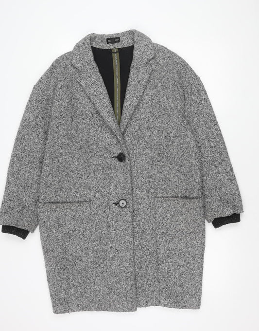 Womens UK Size S Topshop Grey Basic Jacket