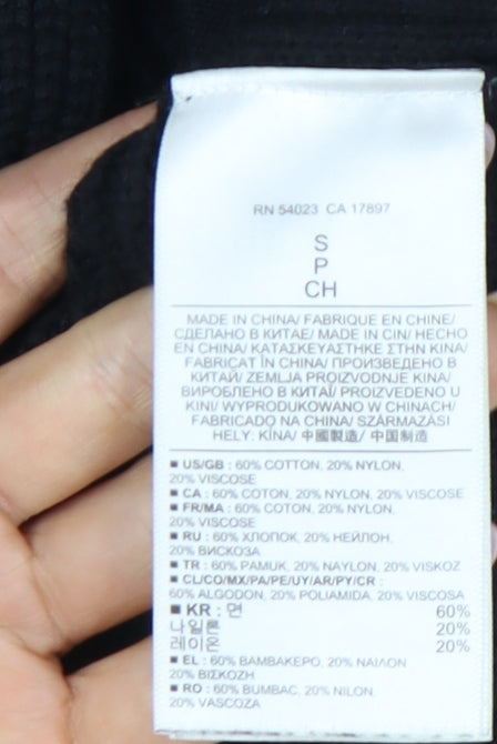 Banana Republic Women's Black Small Full Zip Knit Jumper