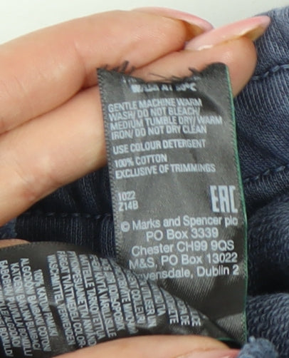 Marks and Spencer Men’s Blue 3XL Cargo Tapered Trousers