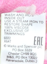 Womens UK Size 6 Marks and Spencer Pink Wrap Blouse