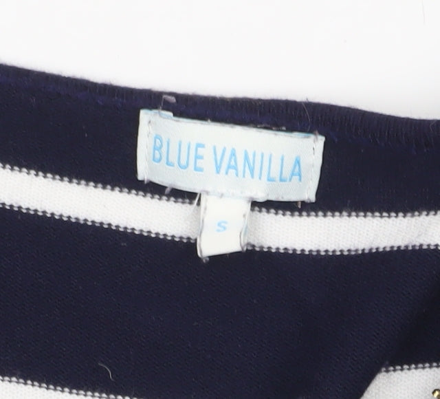 Womens UK Size S Blue Vanilla Blue Full Zip Jumper
