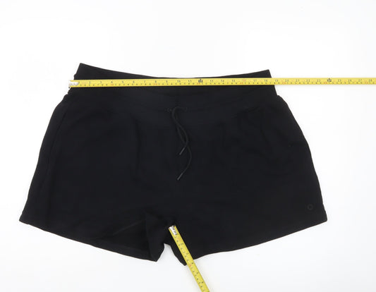 Marks and Spencer Women’s Black Size 20 Sweat Shorts with Pockets