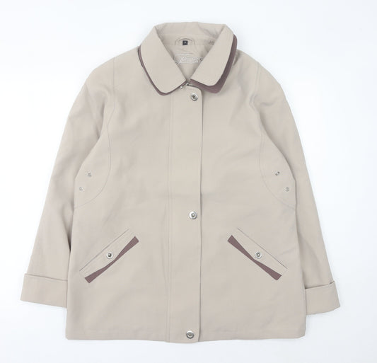 Womens UK Size 14 Finesse Beige Rain Coat