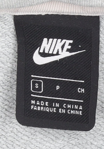 Mens UK Size S Nike Grey Pullover Hoodie