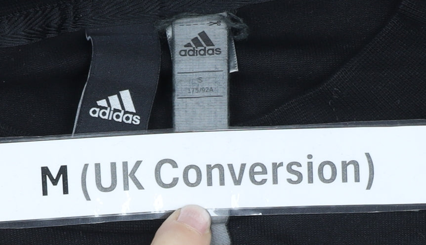 Mens UK Size M adidas Black Pullover Sweatshirt