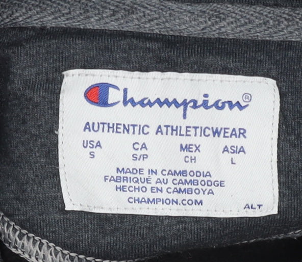 Mens UK Size S Champion Black Pullover Hoodie