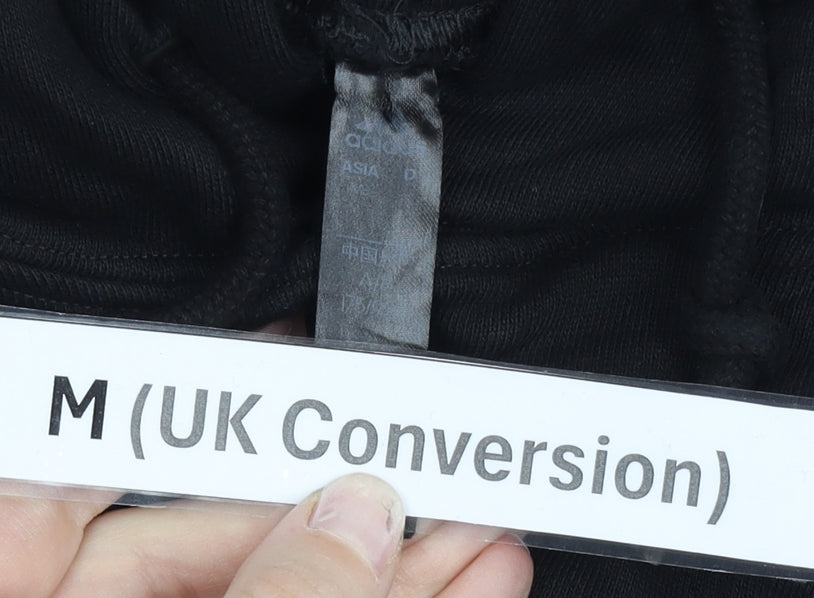 Adidas Juventus Men’s Black Pullover Hoodie Size M Football Sportswear