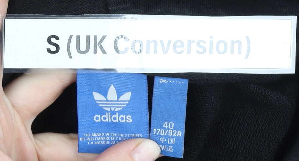 Mens UK Size S adidas Black Pullover Hoodie
