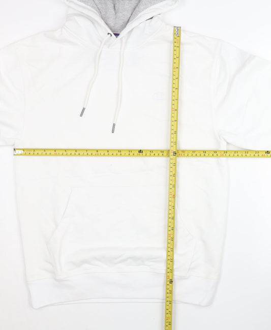 Mens UK Size M Champion White Pullover Hoodie