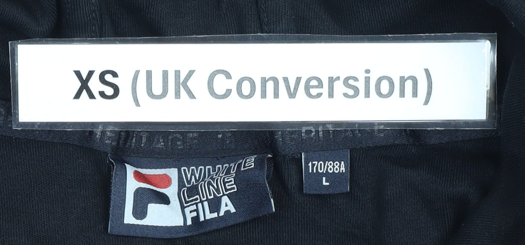 Mens UK Size XS FILA Black Pullover Hoodie