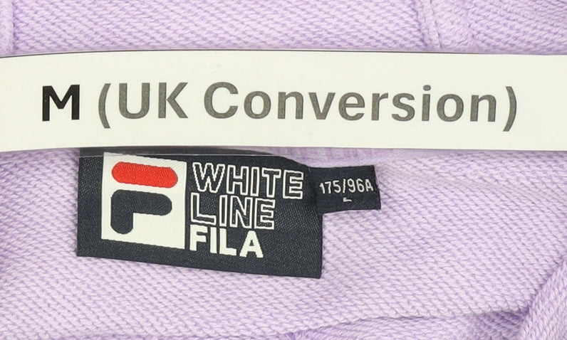 Mens UK Size M FILA Purple Pullover Hoodie