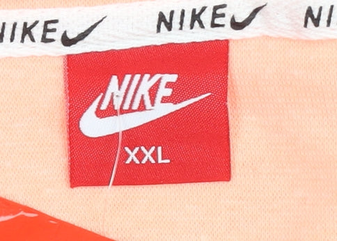 Nike Women’s Orange 2XL Pullover Sweatshirt Logo Crew Neck