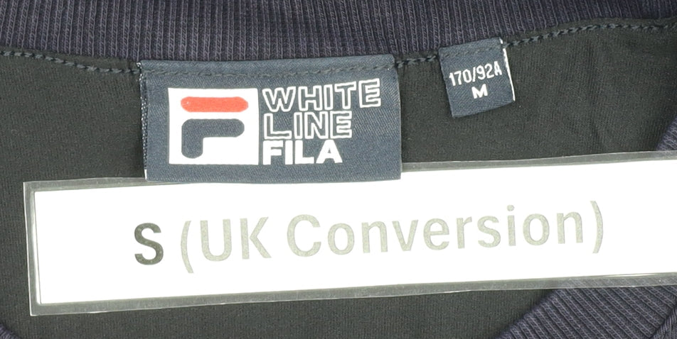 Mens UK Size S FILA Blue Pullover Sweatshirt
