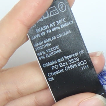 Marks and Spencer Women’s Blue Animal Print A-Line Skirt Size 14