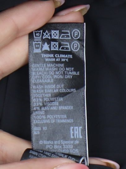 Marks and Spencer Womens Grey Check Pencil Skirt Size 18 Workwear