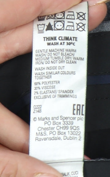 Marks and Spencer Mens Grey 40in Waist Dress Pants Tailored Fit