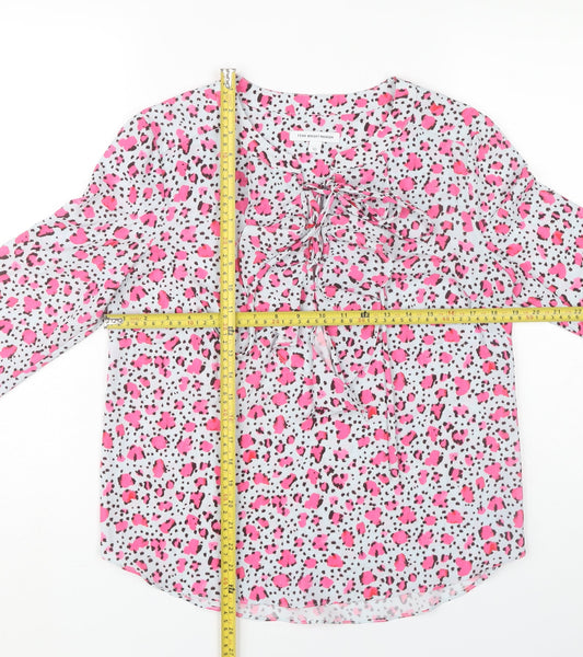 Fenn Wright Manson Womens Multicolour Animal Print Blouse Size 10