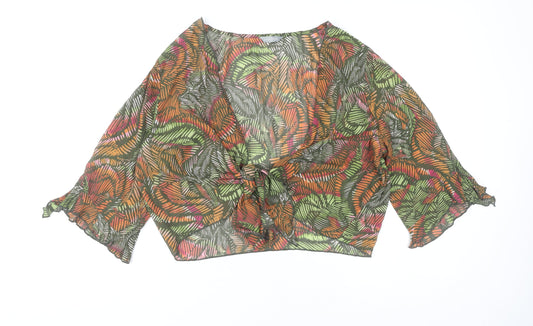 Womens UK Size 20 Marks and Spencer Multicoloured Wrap Blouse